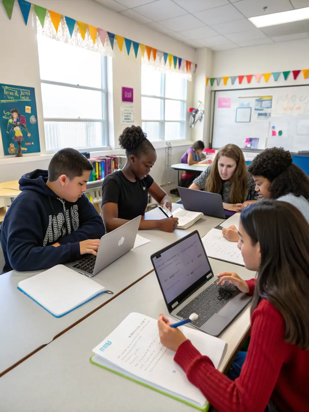 A group of students participating in a debate during a Model United Nations simulation, highlighting the development of critical thinking and leadership skills at Platform Sixth-Form College.